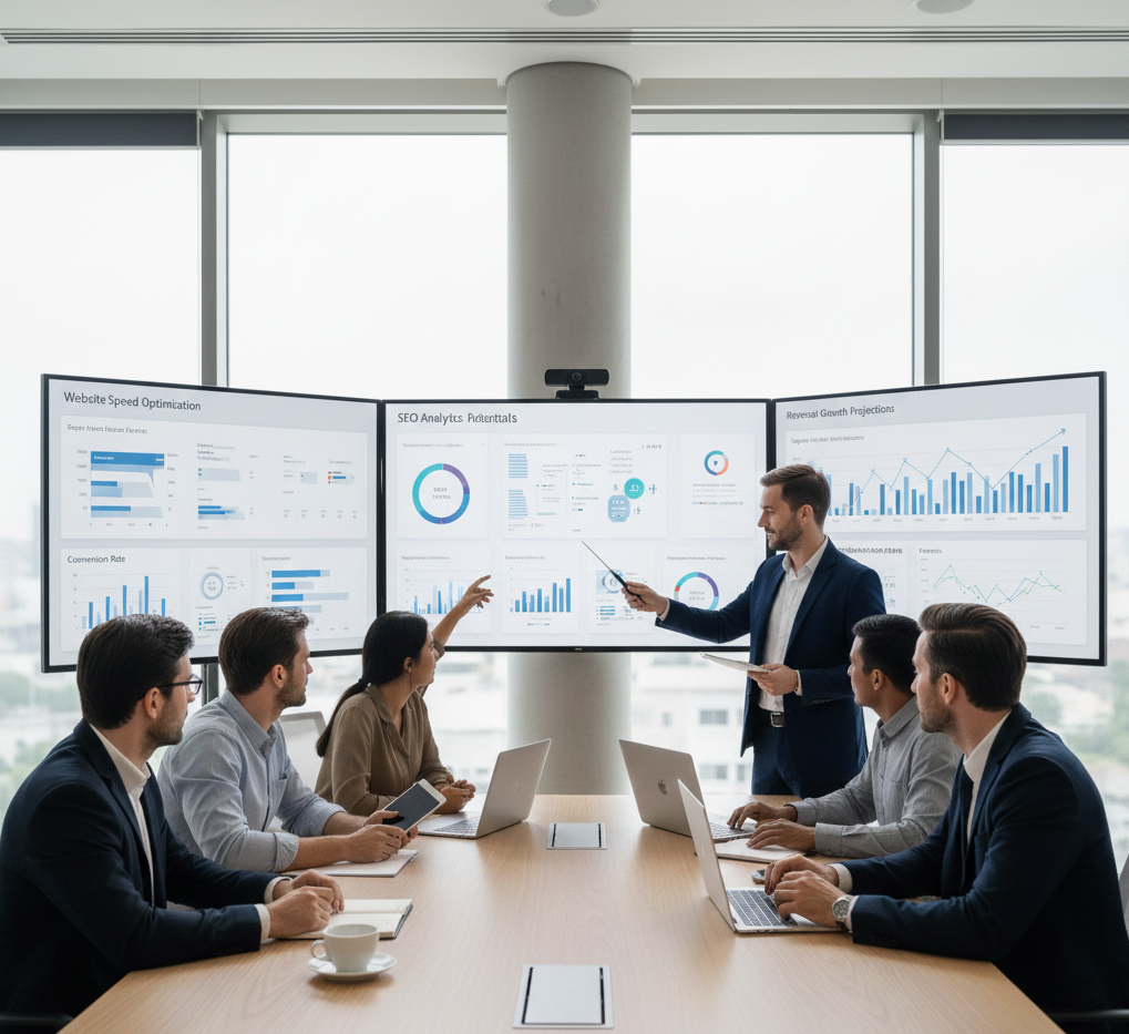 discusiing seo strategies